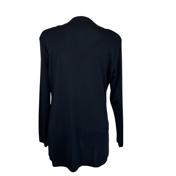 EXCLUSIVELY MISOOK Open Front Black Cardigan
Sweater Tunic Vintage Womens Size S - Picture 3 of 15